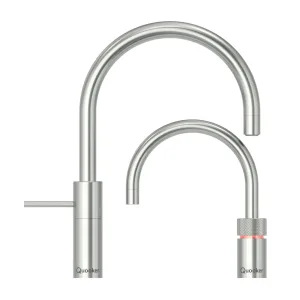 Quooker Nordic Round Twintaps Stainless Steel Stal Nierdzewna - kran kuchenny