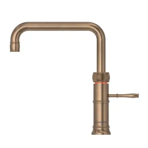 Quooker Classic Fusion Square Patinated Brass Mosiądz Patynowany - kran kuchenny
