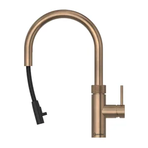 Quooker Flex Round Patinated Brass mosiadz patynowany - kran kuchenny z wyciagana wylewka