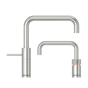 Quooker Nordic Square Twintaps Stainless Steel Stal Nierdzewna - kran kuchenny