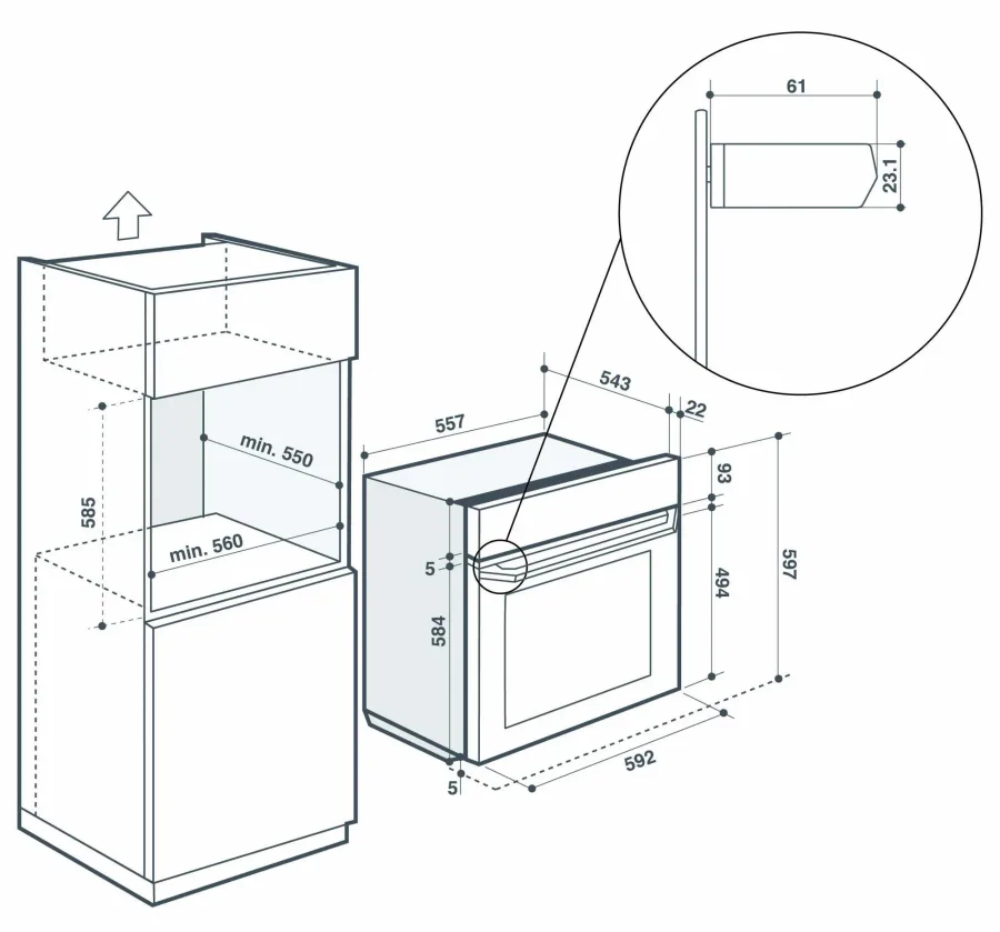 Piekarnik parowy z pyrolizą DOR4747W